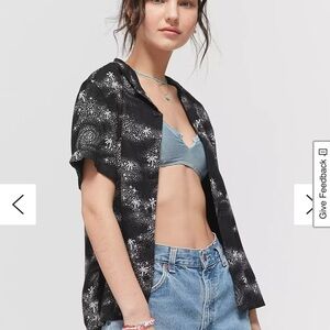 Urban Outfitters Quicksilver Button Down Camp Shirt